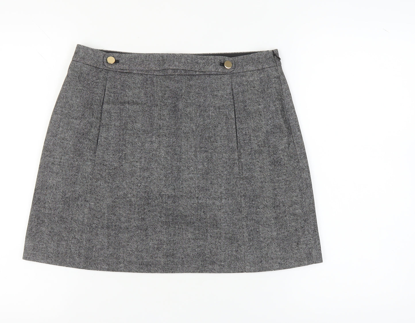 Banana Republic Women Grey Knee Length Skirt Size 6