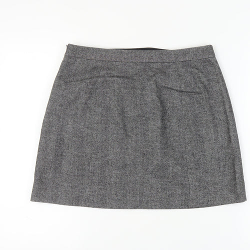 Banana Republic Women Grey Knee Length Skirt Size 6