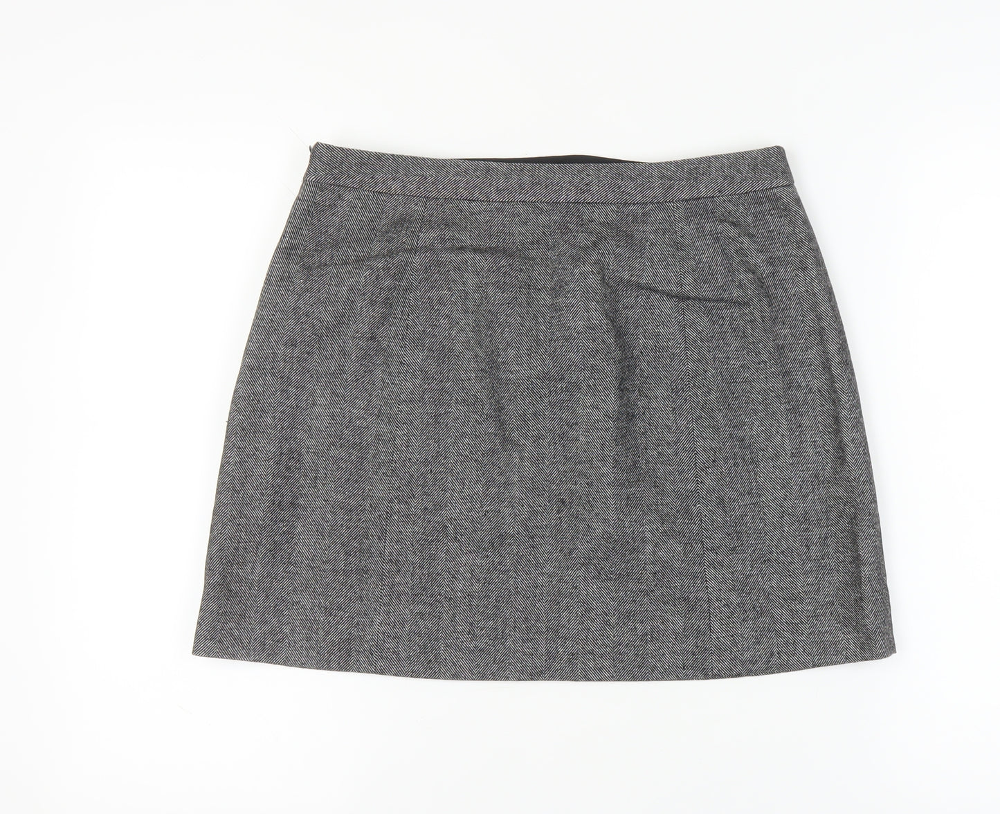 Banana Republic Women Grey Knee Length Skirt Size 6