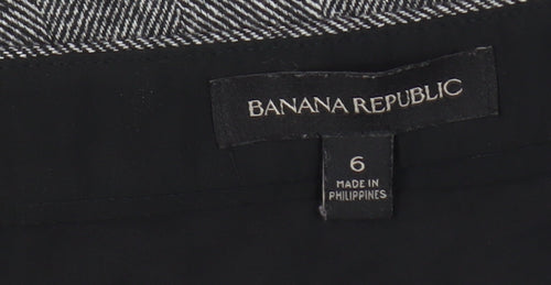 Banana Republic Women Grey Knee Length Skirt Size 6