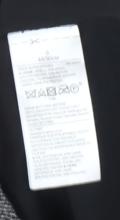 Banana Republic Women Grey Knee Length Skirt Size 6