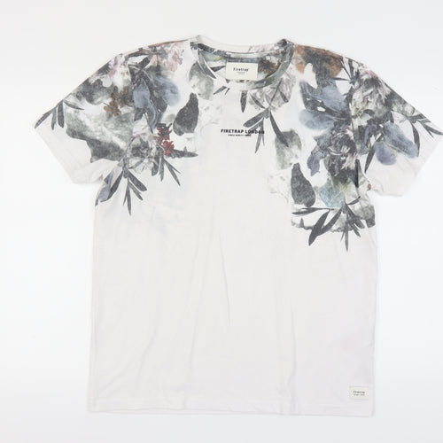 Firetrap Men's XL Multicoloured Floral T-Shirt