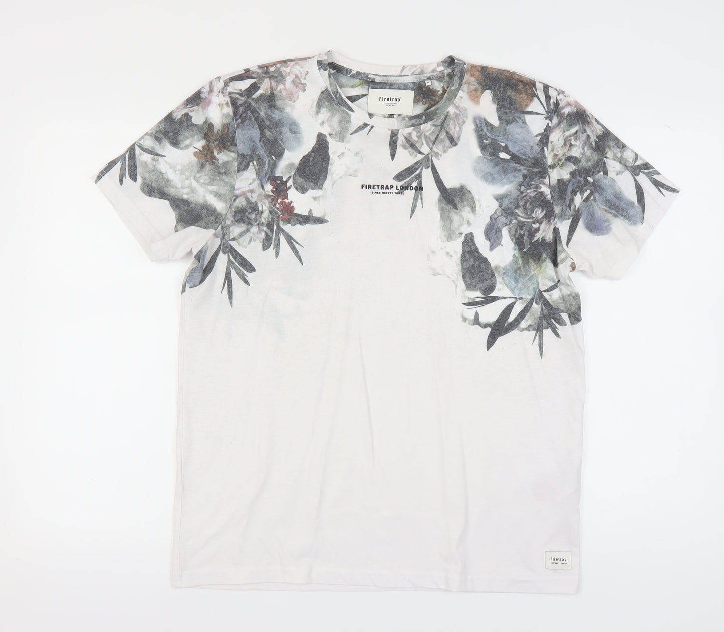 Firetrap Men's XL Multicoloured Floral T-Shirt