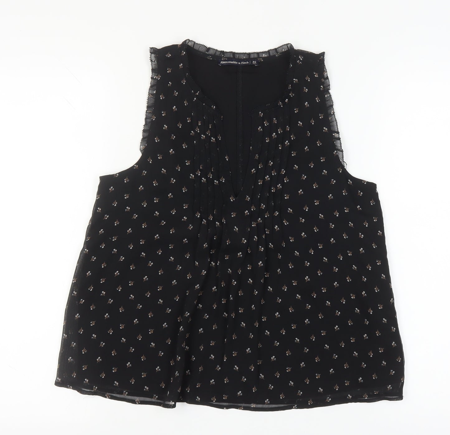 Abercrombie & Fitch Women's Black XS Floral Tank