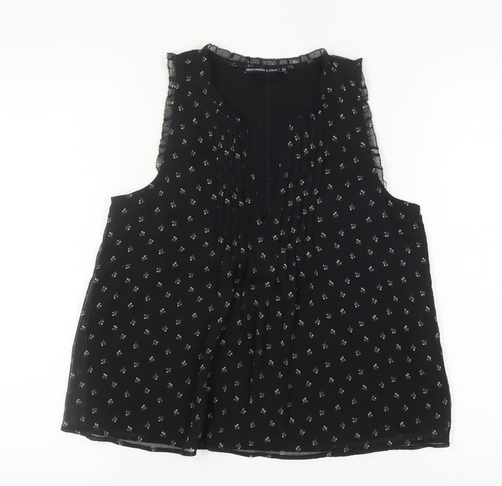 Abercrombie & Fitch Women's Black XS Floral Tank