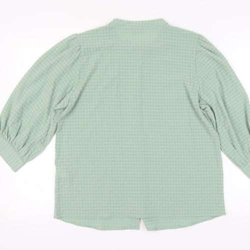 Jacqueline de Yong Green Blouse, Size 12, Women's