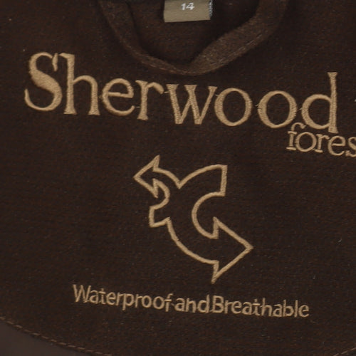 Sherwood Forest Women's Brown Waterproof Jacket Size 14