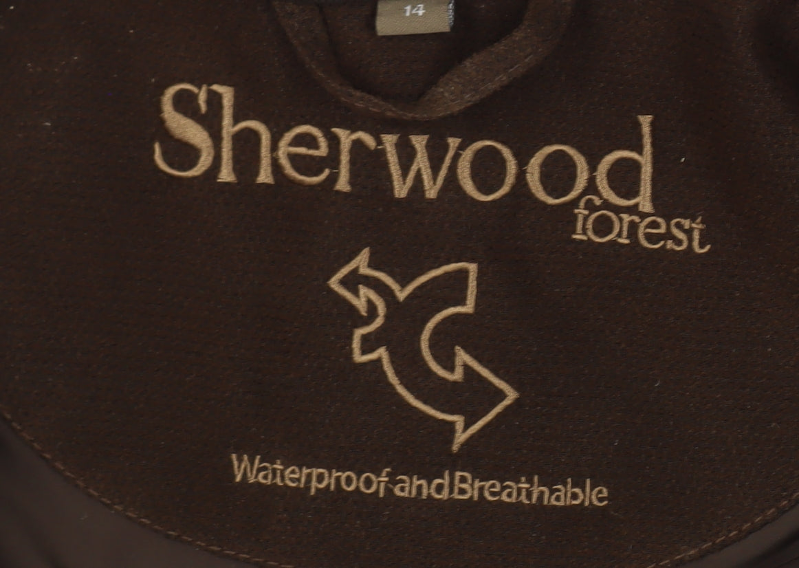Sherwood Forest Women's Brown Waterproof Jacket Size 14