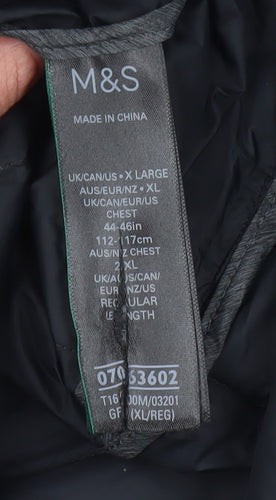 Marks and Spencer Men's Grey XL Insulated Waistcoat