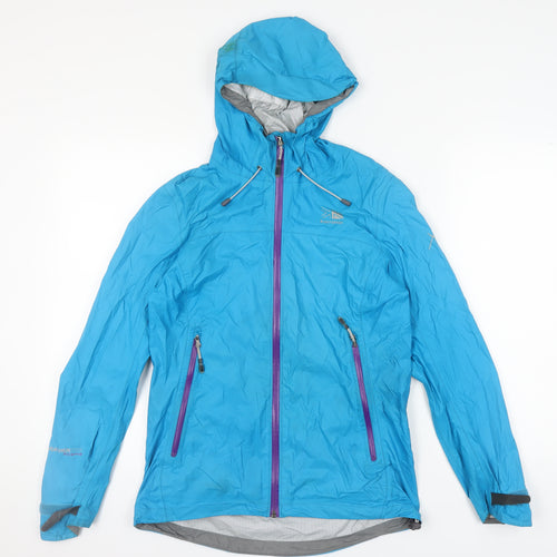 Karrimor Women's Blue Hooded Rain Jacket Size 10