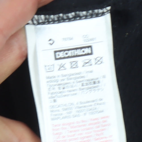 Decathlon Men's Black Fleece Sweatshirt L