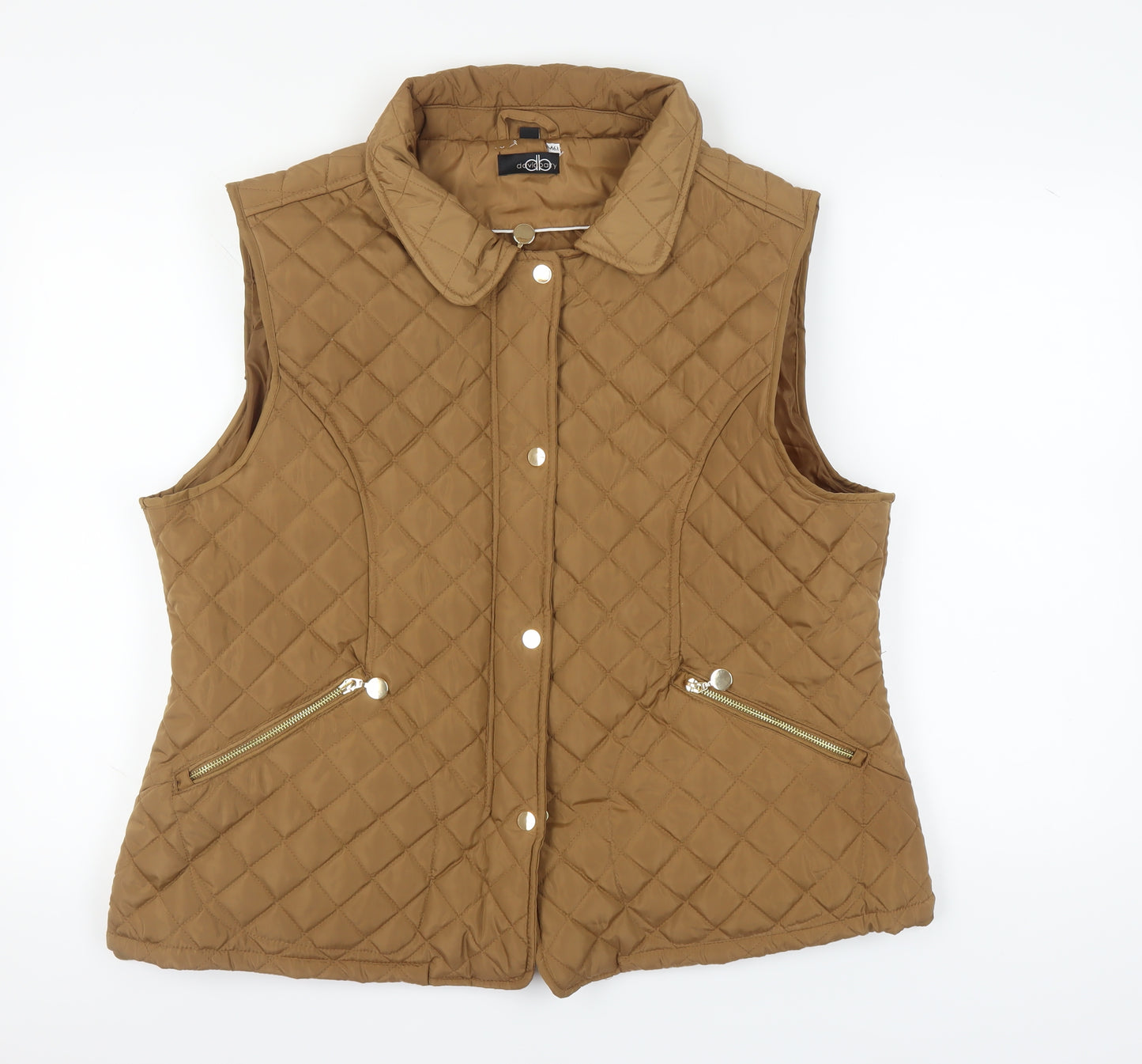 David Barry Women's Brown Quilted Waistcoat Size 22