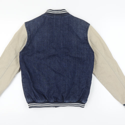 Topshop Women’s Blue Varsity Jacket, Size 8