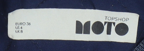 Topshop Women’s Blue Varsity Jacket, Size 8