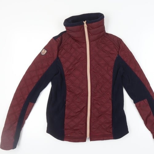 Fouganza Boys' Quilted Jacket, Multicolour, 12-13 Years