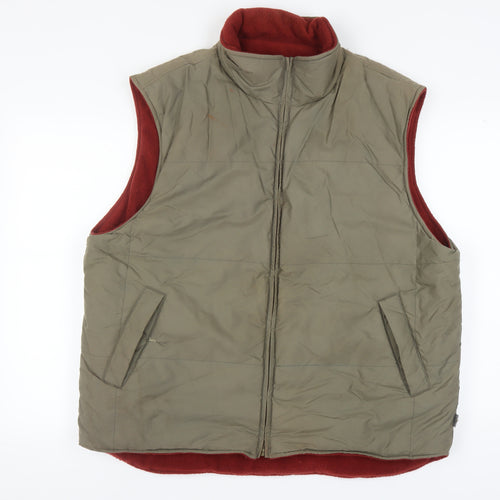 Hawkshead Men's XL Brown Waistcoat Full Zip