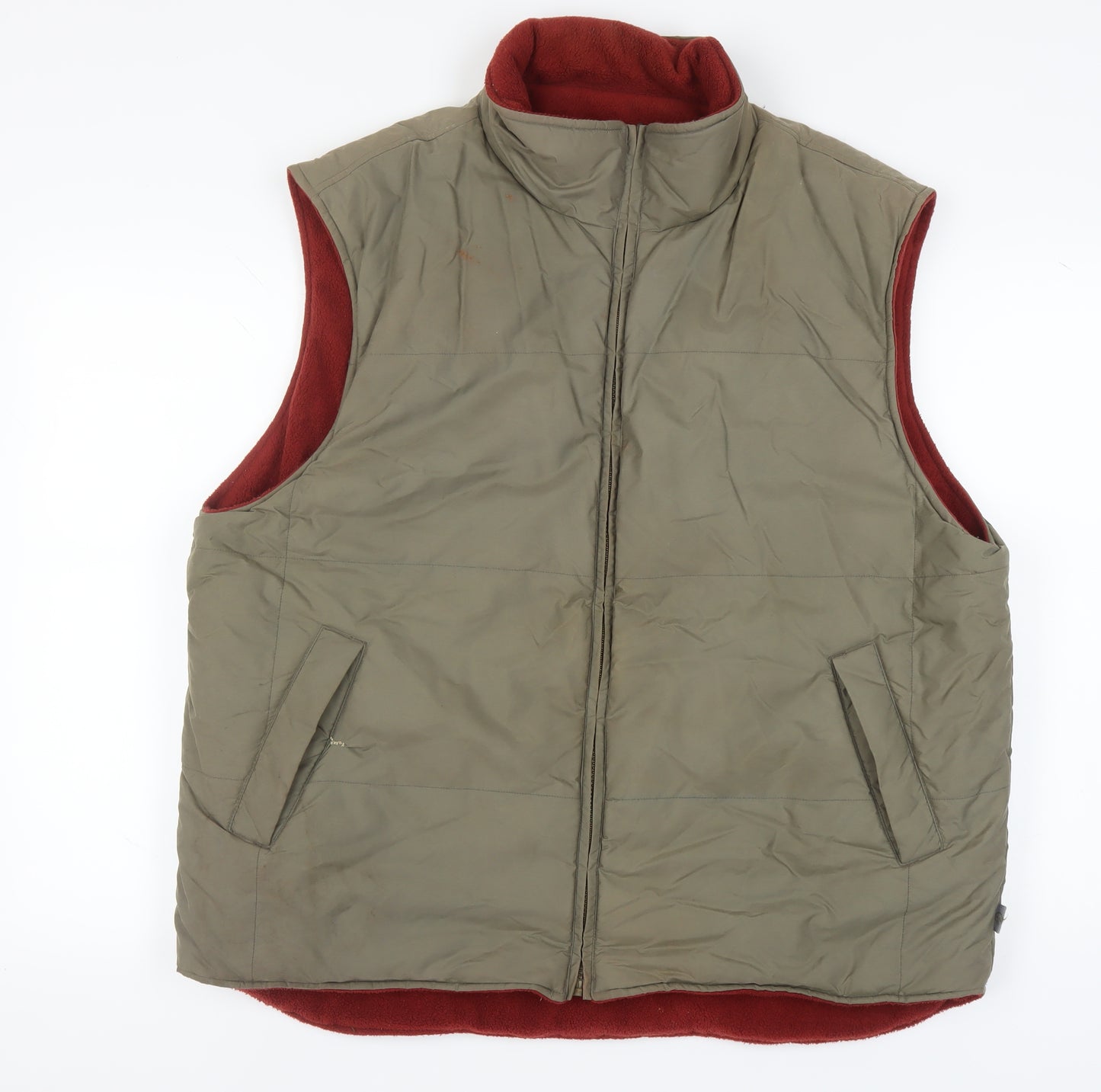 Hawkshead Men's XL Brown Waistcoat Full Zip