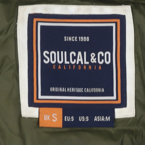 SoulCal & Co Men's Black Puffer Jacket S