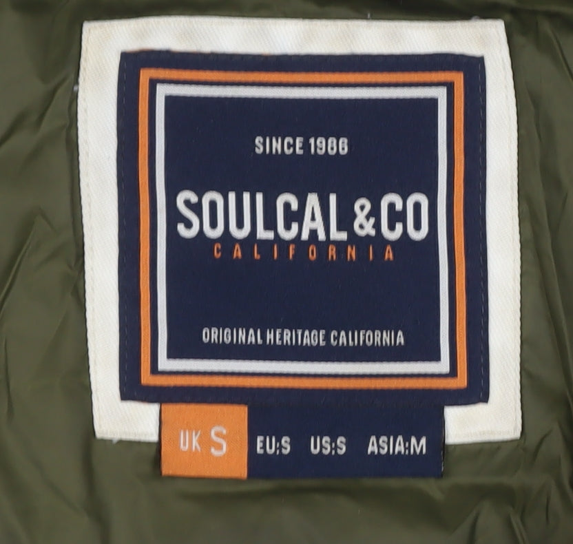 SoulCal & Co Men's Black Puffer Jacket S