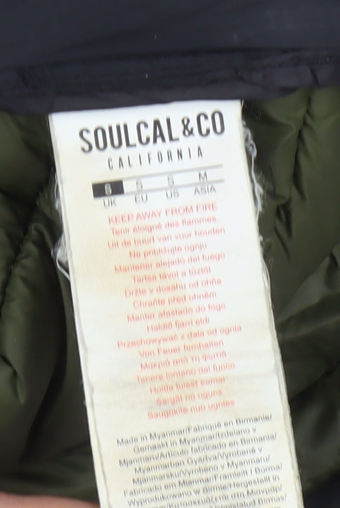 SoulCal & Co Men's Black Puffer Jacket S