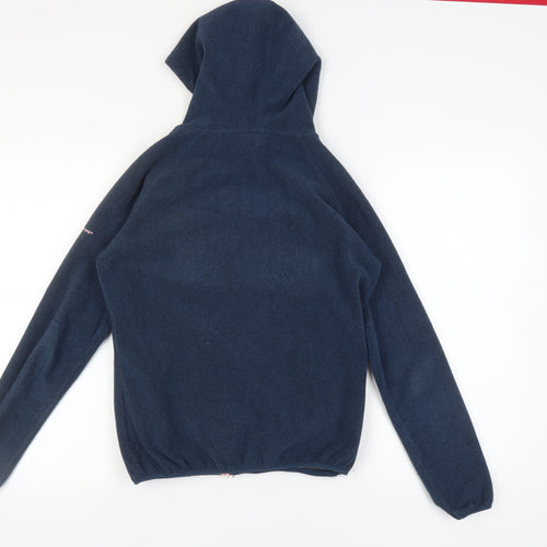 Trespass Women's Blue Hooded Fleece Jacket Size 10