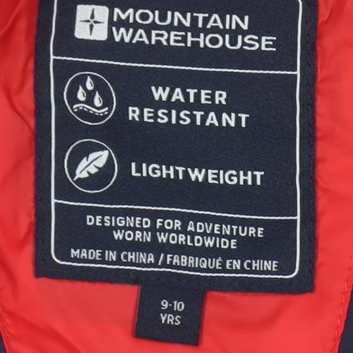Mountain Warehouse Boys Red Puffer Jacket 9-10 Years
