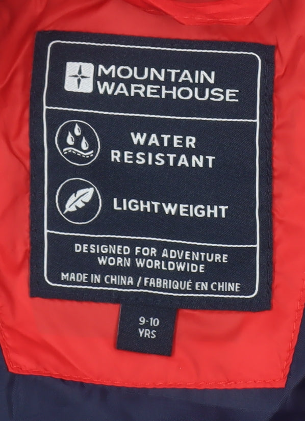 Mountain Warehouse Boys Red Puffer Jacket 9-10 Years