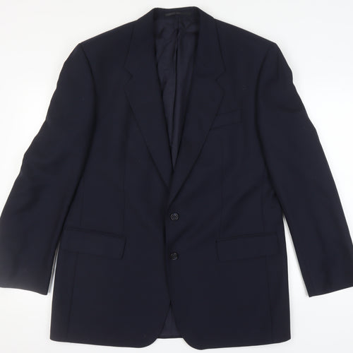 Baumler Men's Black Single Breasted Polyester Suit Jacket Size 40