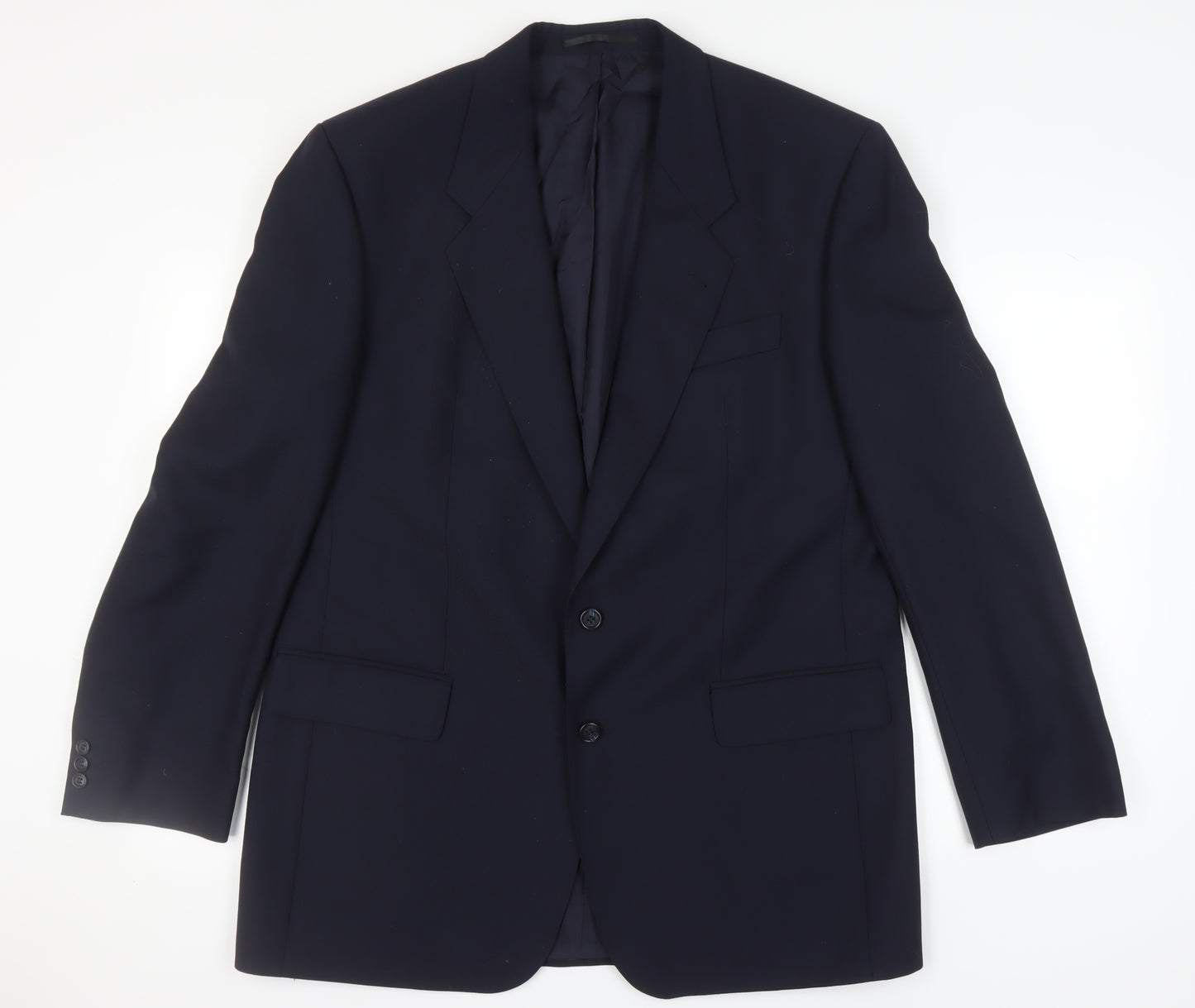 Baumler Men's Black Single Breasted Polyester Suit Jacket Size 40