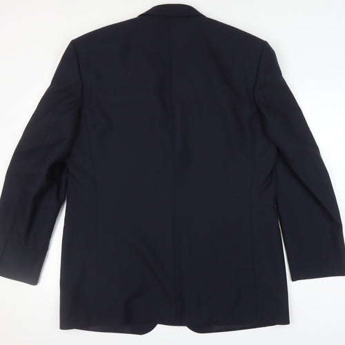 Baumler Men's Black Single Breasted Polyester Suit Jacket Size 40