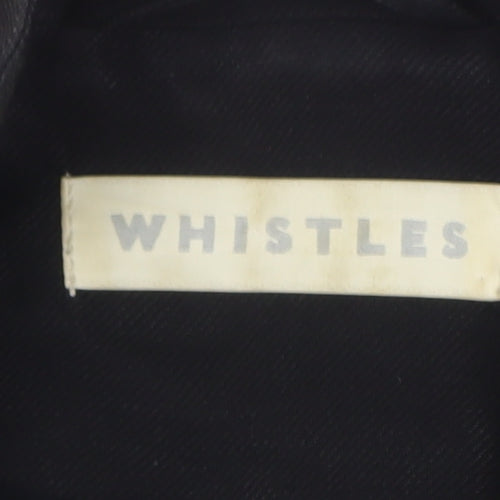Whistles Women's Black Blazer UK 6 Shawl Lapel