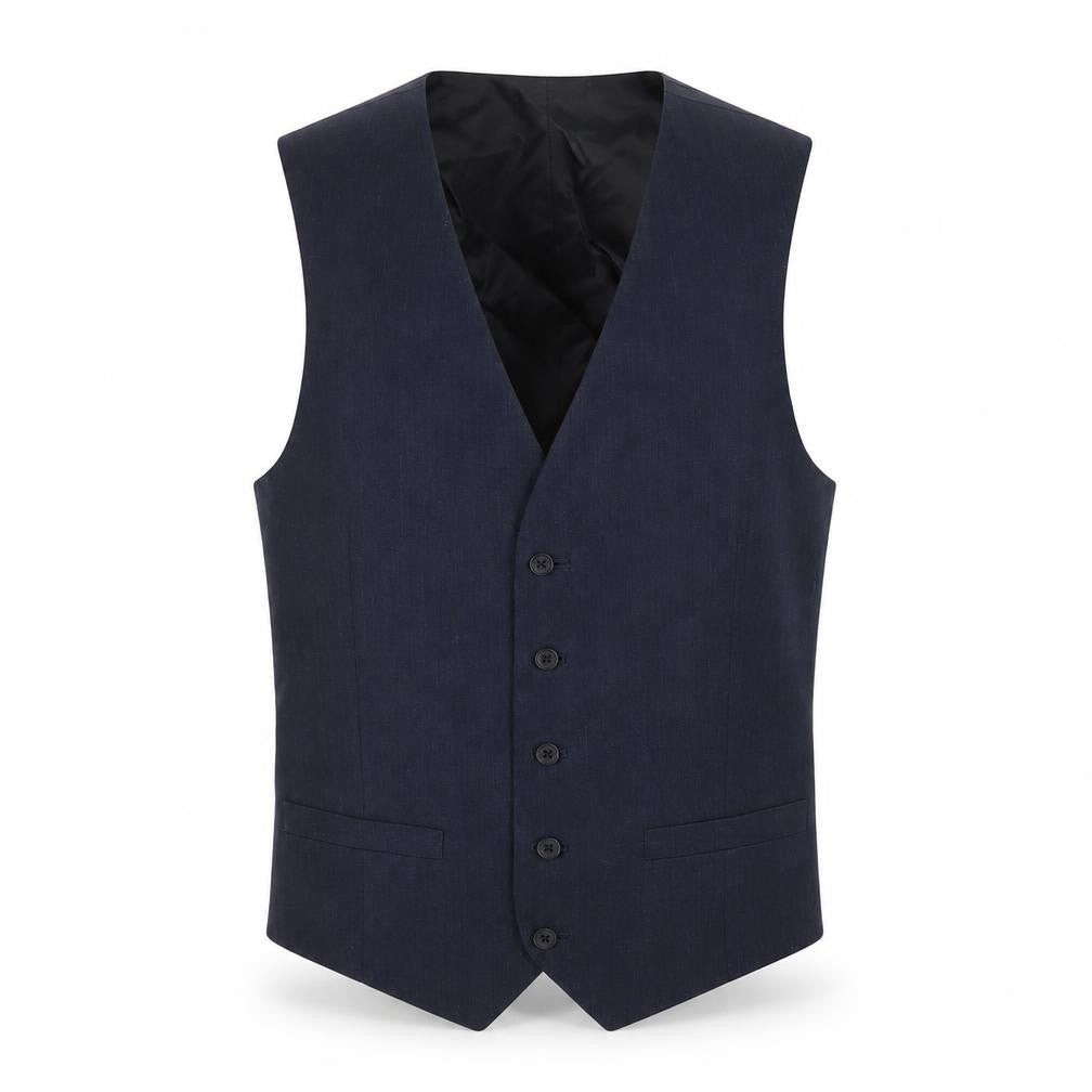 Front view of Marks & Spencer Men’s Blue Waistcoat, size 36R