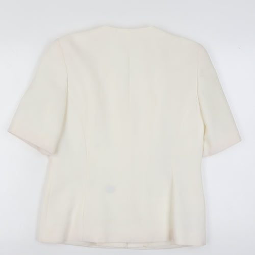 C&A Women's Ivory Suit Jacket, Size 14, Classic Style