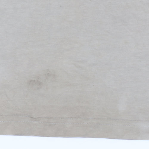Hugo Boss Beige 3XL Men's Owl Graphic T-Shirt