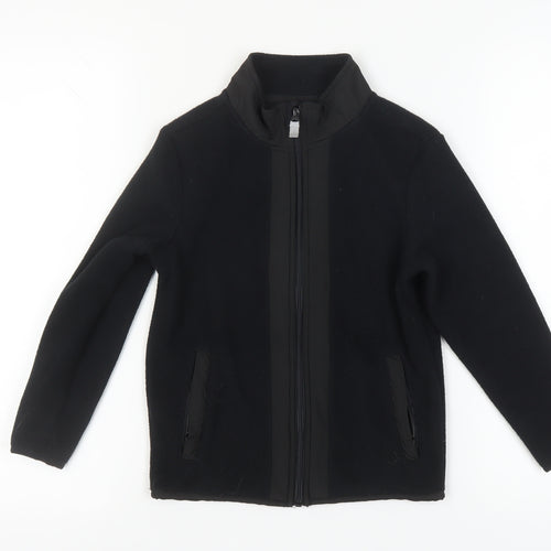 Crane Boys Black Polyester Jacket 7-8 Years