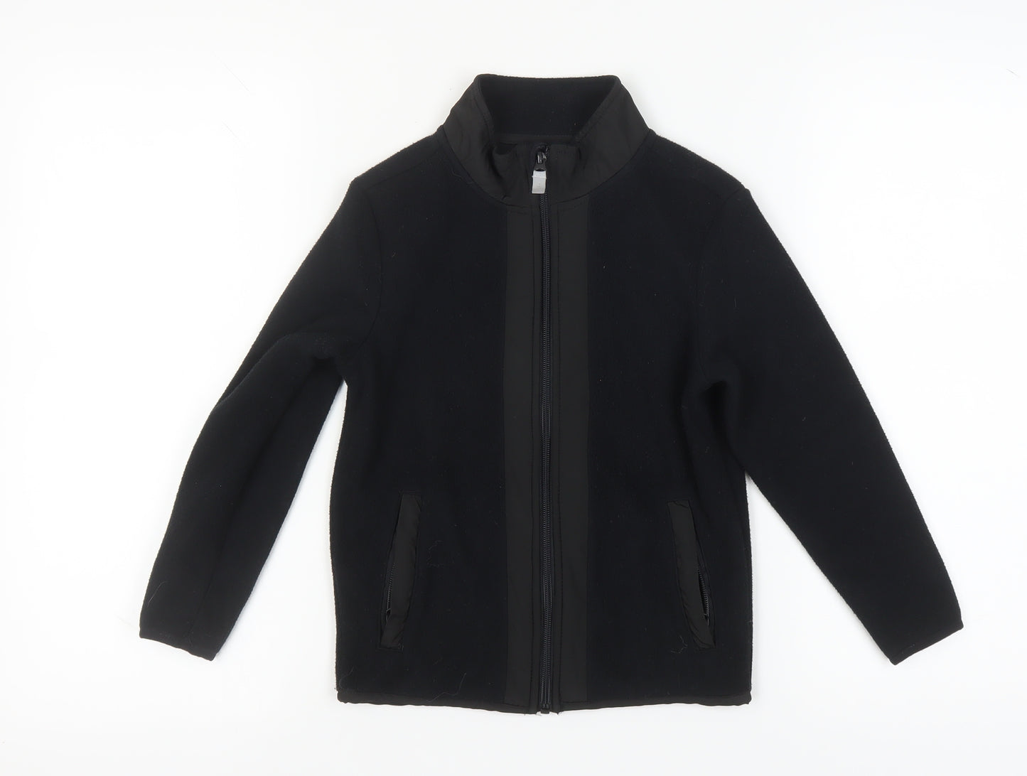 Crane Boys Black Polyester Jacket 7-8 Years