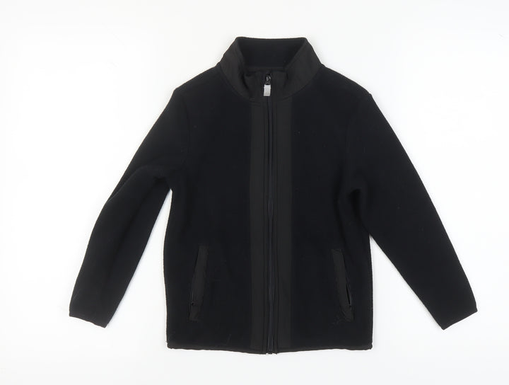Crane Boys Black Polyester Jacket 7-8 Years