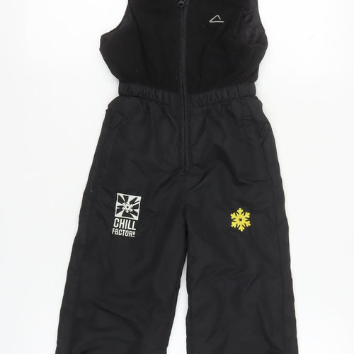 Dare 2b Boys Black Ski Salopettes Age 3-4 Insulated