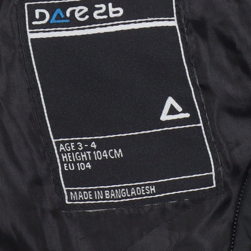 Dare 2b Boys Black Ski Salopettes Age 3-4 Insulated