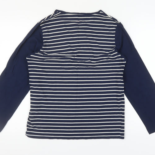 Marks and Spencer Boys Blue Striped Pyjama Top 15-16 Years