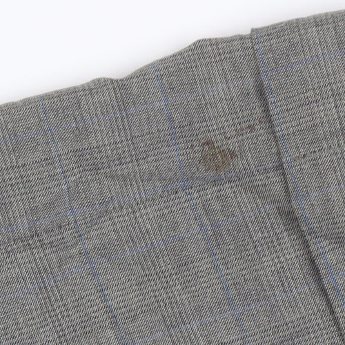 Pierre Balmain Men's Grey Wool Trousers, 34 Waist, 32 Leg