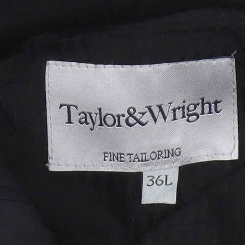 Taylor & Wright Men's Black Striped Dress Pants Size L