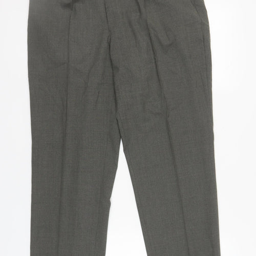 Debenhams Men's Grey Wool Trousers, Size 36, Workwear