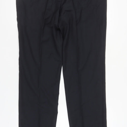 Marks and Spencer Black Slim Fit Wool Men's Trousers