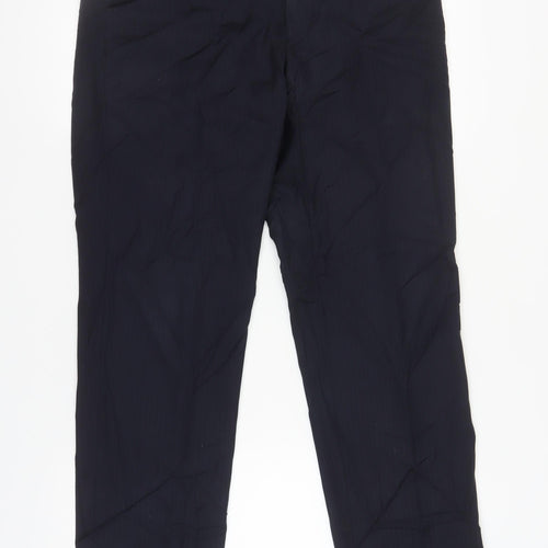 Marks and Spencer Men's Black Regular Fit Trousers