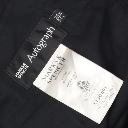 Marks and Spencer Men's Grey Dress Pants 34W