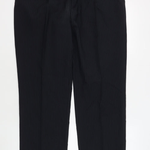Daniel Hechter Men's Black Striped Dress Pants, Size 36