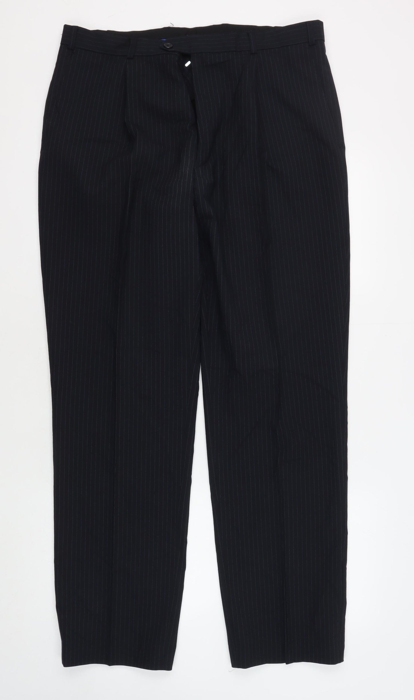 Daniel Hechter Men's Black Striped Dress Pants, Size 36