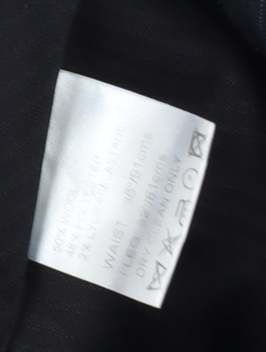 Daniel Hechter Men's Black Striped Dress Pants, Size 36