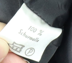 Esquire Men's Black Pinstripe Wool Blazer Jacket 54